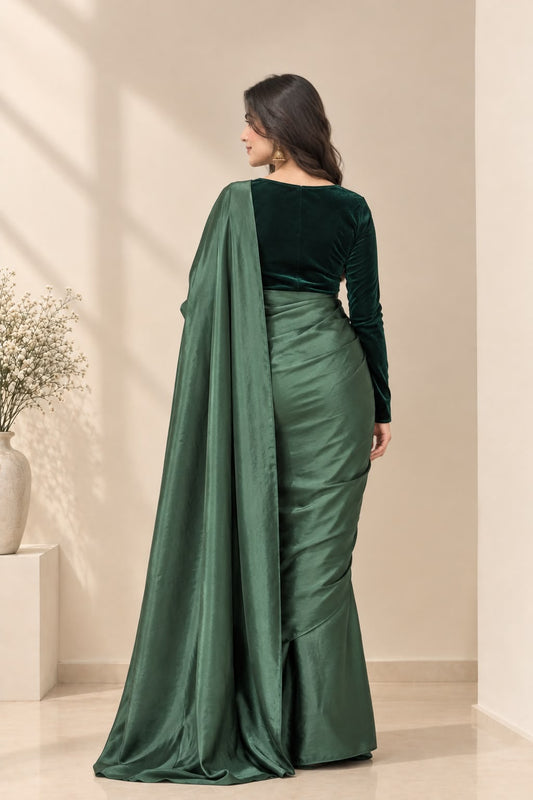 Emerald Green — Ready-to-Wear Saree