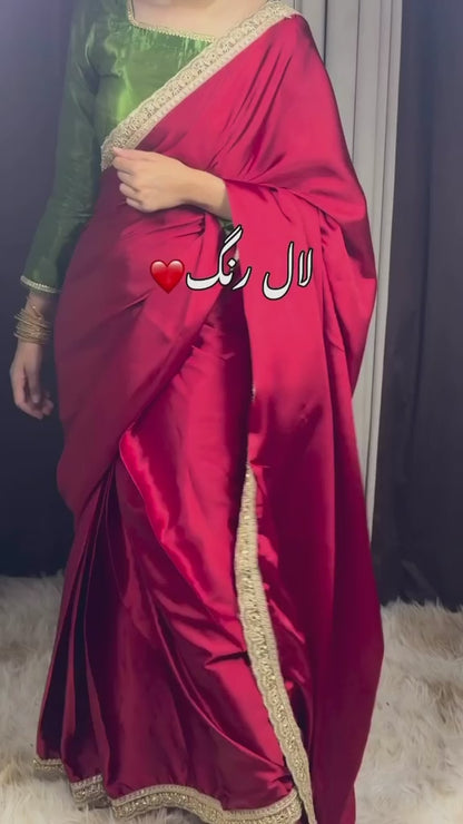Laal Noor – Red Silk Saree